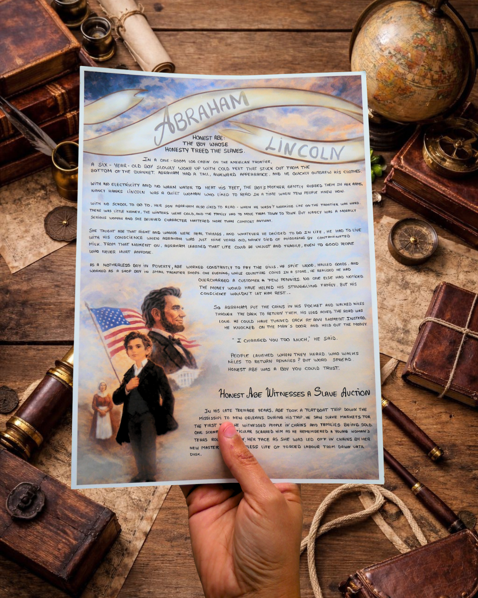 An illustrated Hero Letter